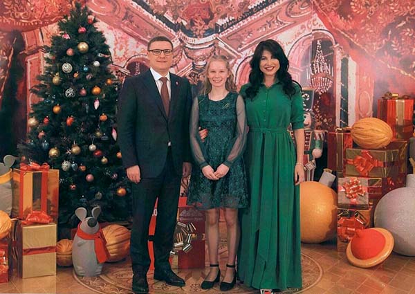 Озерчанка стала участницей новогоднего приёма в резиденции губернатора
