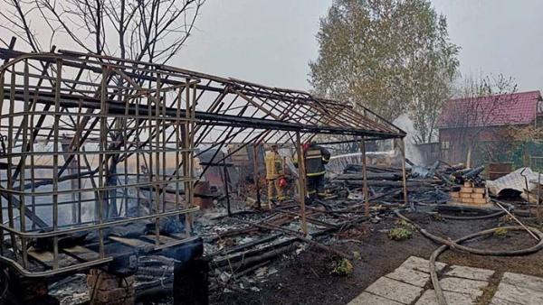 Площадь пожара в садах Озерска составила 27 гектаров